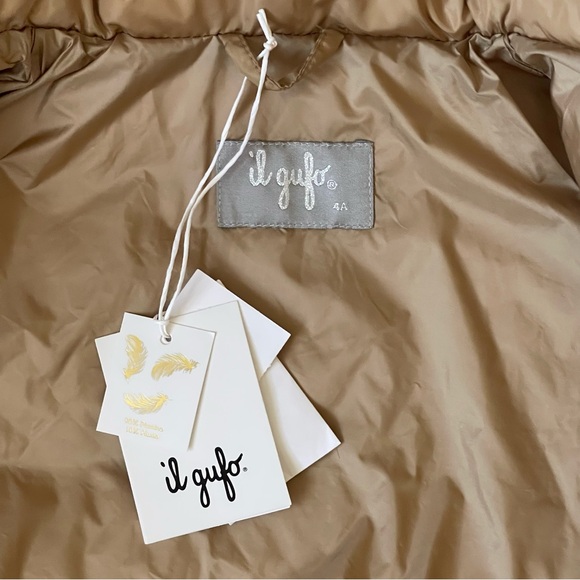 Il Gufo Girls’ Tan Down Padded Puffer Coat - 4Y - Picture 13 of 16